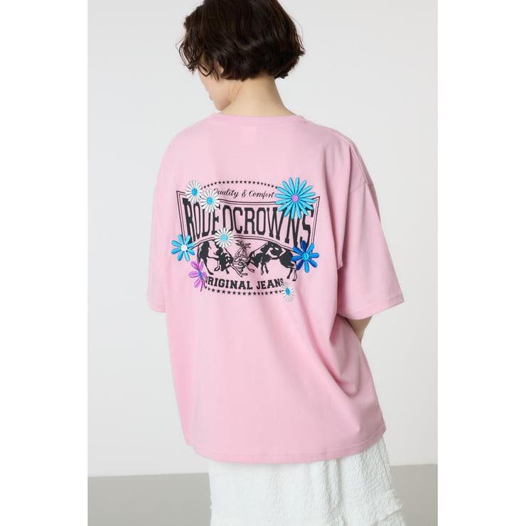 Flower Bloom Logo Tシャツ[品番：BJLW0027594]｜RODEO CROWNS WIDE