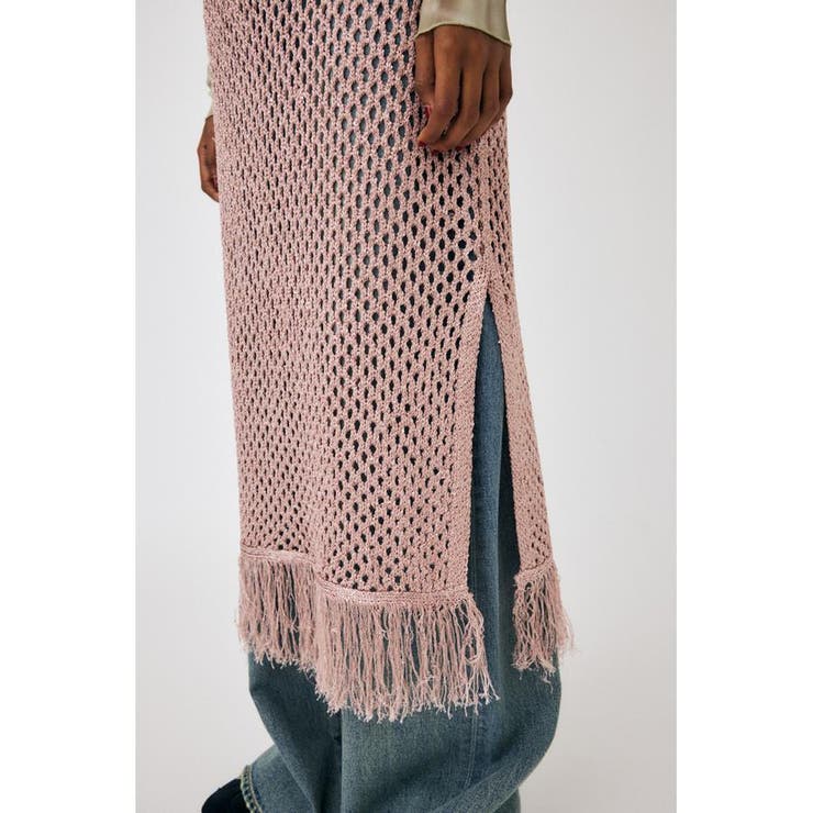 MESH FRINGE ニットドレス | MOUSSY OUTLET | 詳細画像7 
