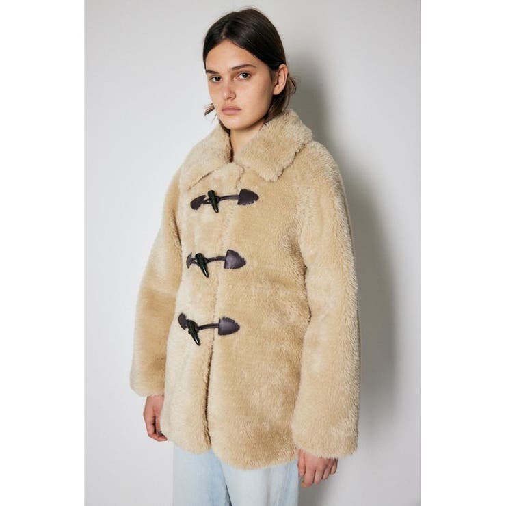 MOUSSY 合成ファーコート VOLUME F／FUR MIDDLE コート[品番 