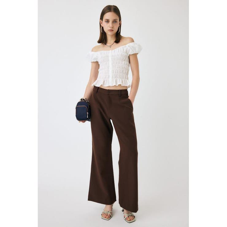 BRN | LOW WAIST フレアパンツ | MOUSSY OUTLET