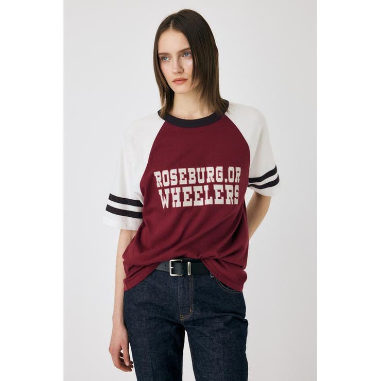 D/RED3 | WHEELERS ラグラン TEE | MOUSSY OUTLET