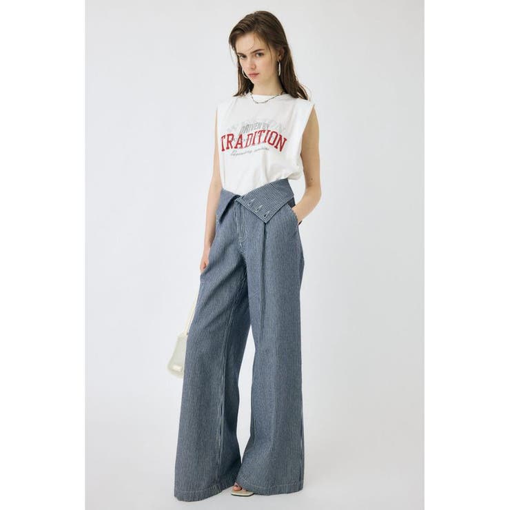 OVERLAPPING LOGOS ノースリーブ TEE | MOUSSY OUTLET | 詳細画像3 