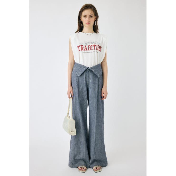 OVERLAPPING LOGOS ノースリーブ TEE | MOUSSY OUTLET | 詳細画像4 