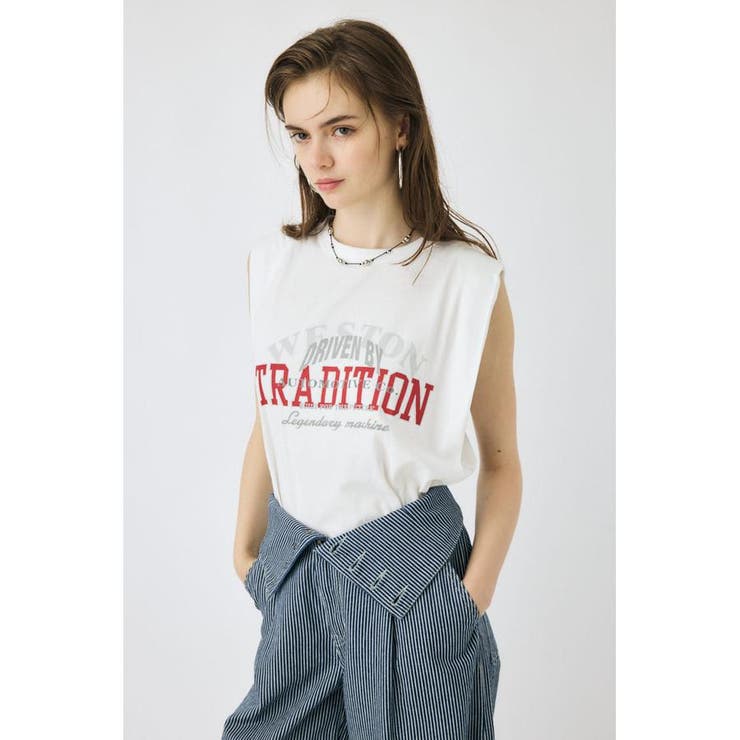 OVERLAPPING LOGOS ノースリーブ TEE | MOUSSY OUTLET | 詳細画像5 