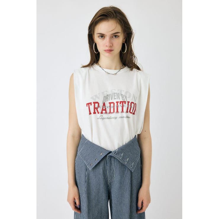 OVERLAPPING LOGOS ノースリーブ TEE | MOUSSY OUTLET | 詳細画像6 