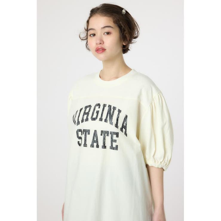 カレッジ 切替 パフスリーヴ ワンピース | RODEO CROWNS WIDE BOWL | 詳細画像5 