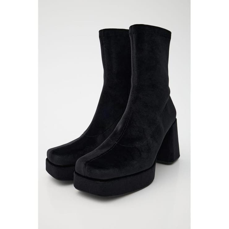 STRETCH BLOCK HEEL ブーツ | MOUSSY OUTLET | 詳細画像2 