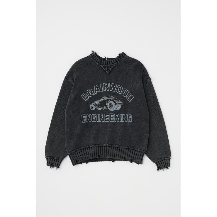 VINTAGE LIKE PRINTED セーター | MOUSSY OUTLET | 詳細画像12 