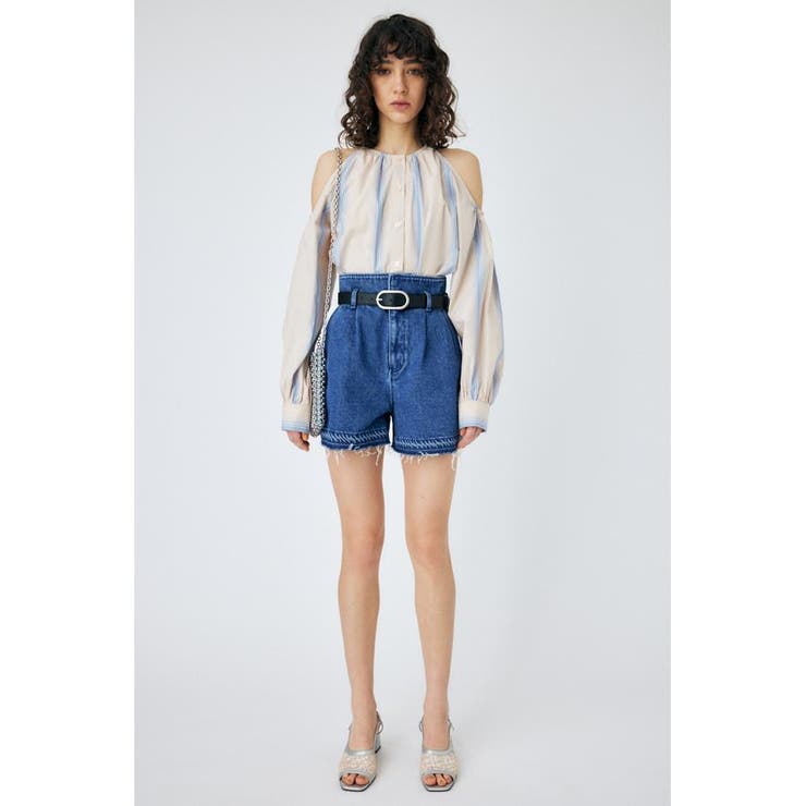 HIGH WAIST BELTED ショートパンツ[品番：BJLW0025307]｜MOUSSY OUTLET