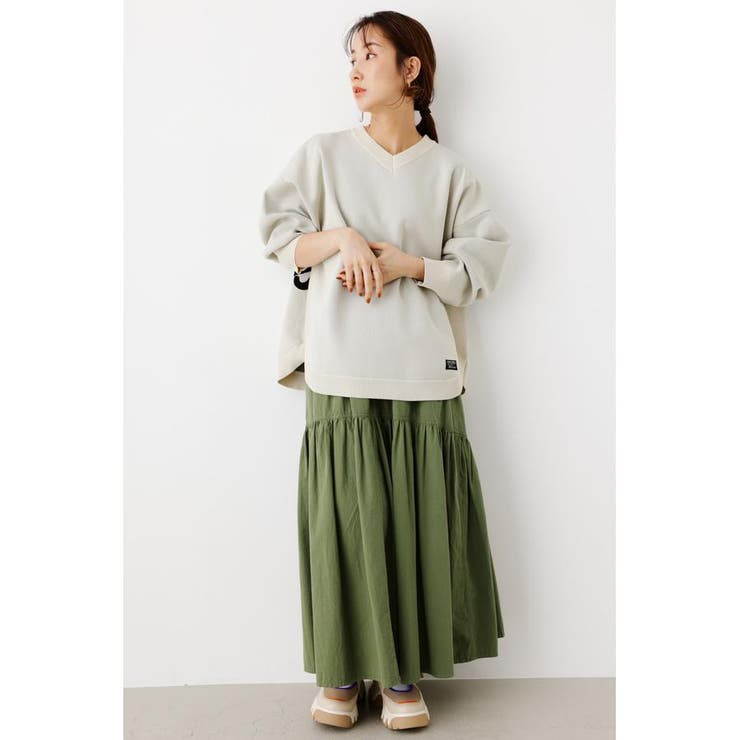 A-LIGHT KNIT Vネックトップス[品番：BJLW0026384]｜RODEO CROWNS WIDE