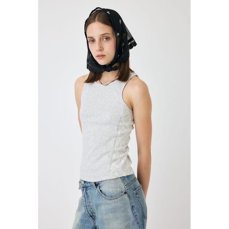T.GRY | LACE DOCKING タンクトップ | MOUSSY OUTLET