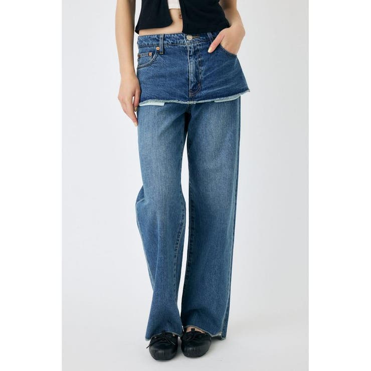 LAYERED WIDE STRAIGHT デニム | MOUSSY OUTLET | 詳細画像5 