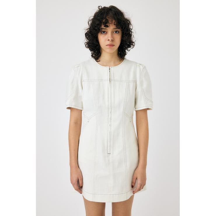 FRONT ZIP MINI ドレス | MOUSSY OUTLET | 詳細画像6 