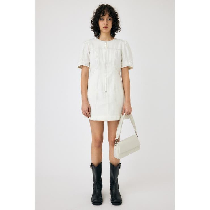 FRONT ZIP MINI ドレス | MOUSSY OUTLET | 詳細画像3 