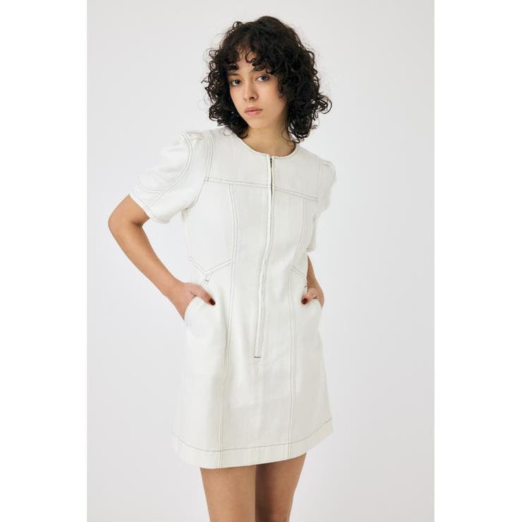 FRONT ZIP MINI ドレス | MOUSSY OUTLET | 詳細画像4 