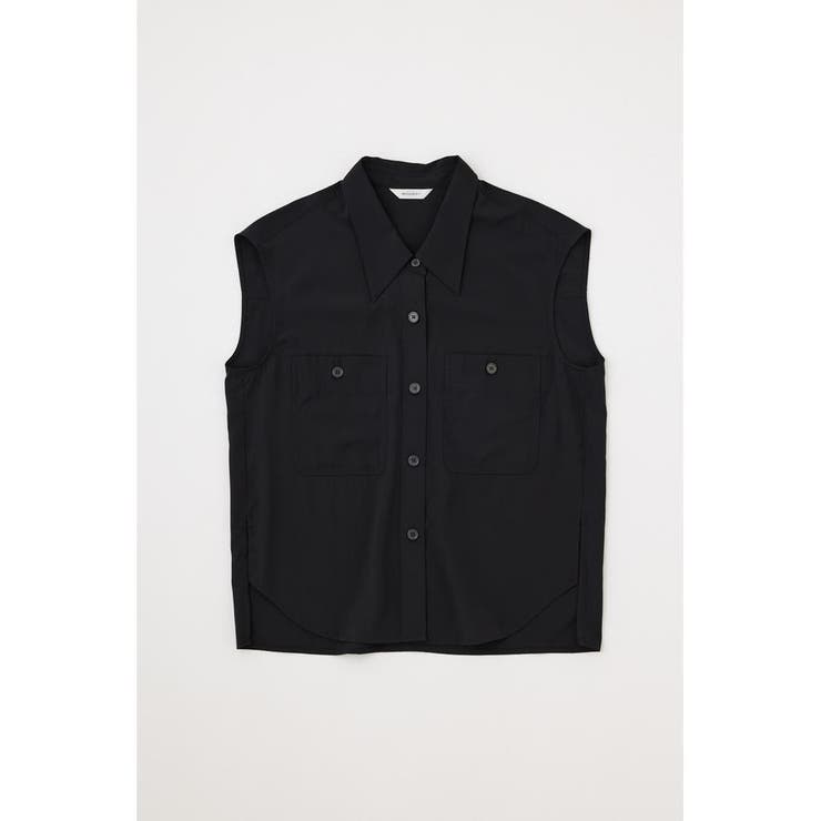 BLK | BACK OPEN SHIRT ベスト | MOUSSY OUTLET
