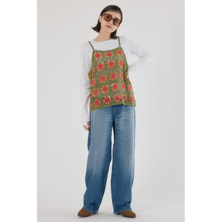 FLOWERクロシェキャミソール | RODEO CROWNS WIDE BOWL | 詳細画像17 