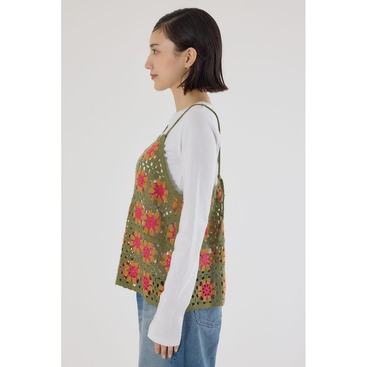 FLOWERクロシェキャミソール | RODEO CROWNS WIDE BOWL | 詳細画像20 