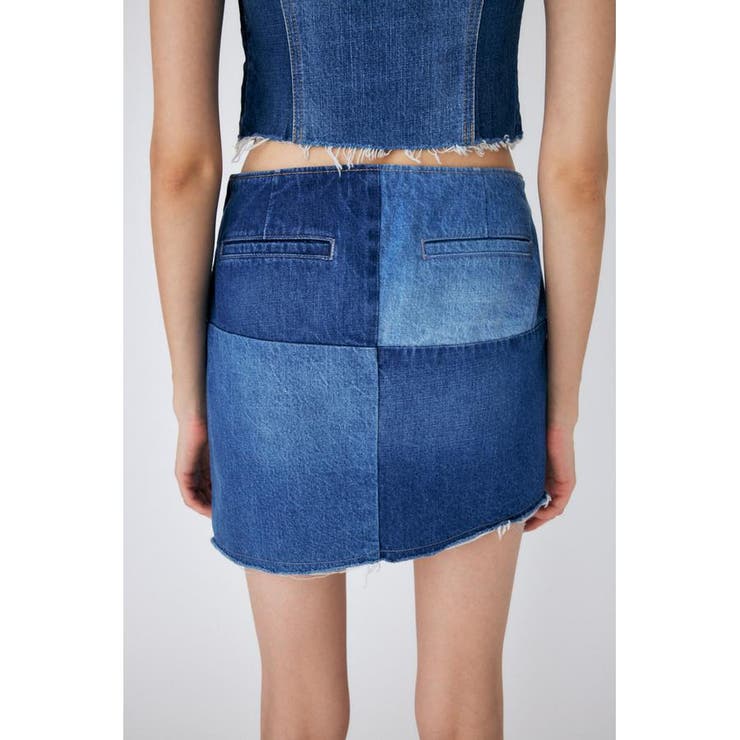 PANEL DENIM MINI スカート[品番：BJLW0025587]｜MOUSSY OUTLET