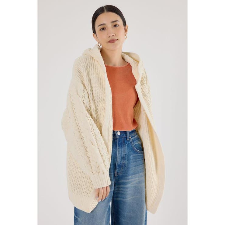 モールニットトッパーカーディガン | RODEO CROWNS WIDE BOWL | 詳細画像2 