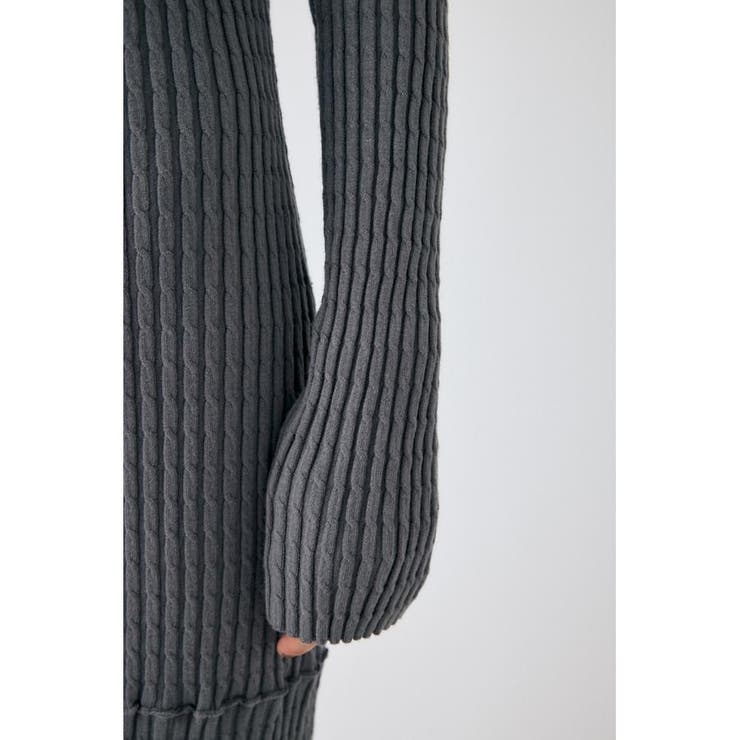 CABLE KNIT ロングドレス | MOUSSY OUTLET | 詳細画像17 