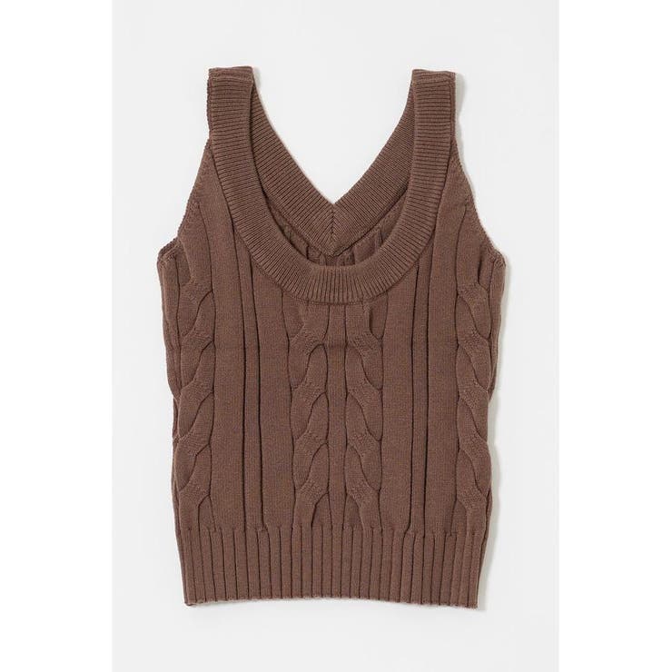 CABLE KNIT キャミソール | MOUSSY OUTLET | 詳細画像2 
