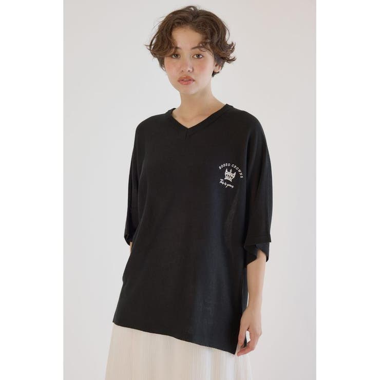 BIG LOGO5分袖ニットトップス | RODEO CROWNS WIDE BOWL | 詳細画像9 