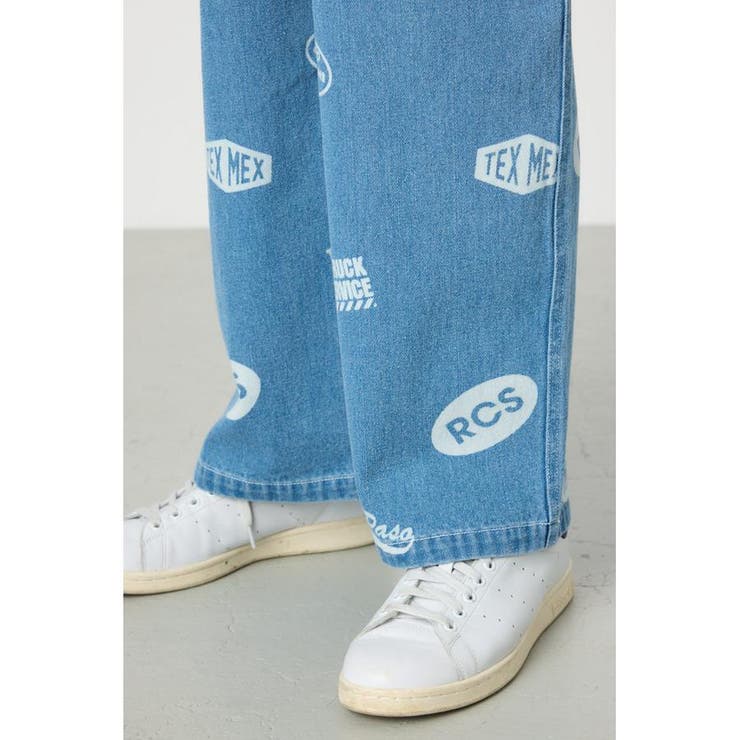 スタンプデニムパンツ[品番：BJLW0030325]｜RODEO CROWNS WIDE