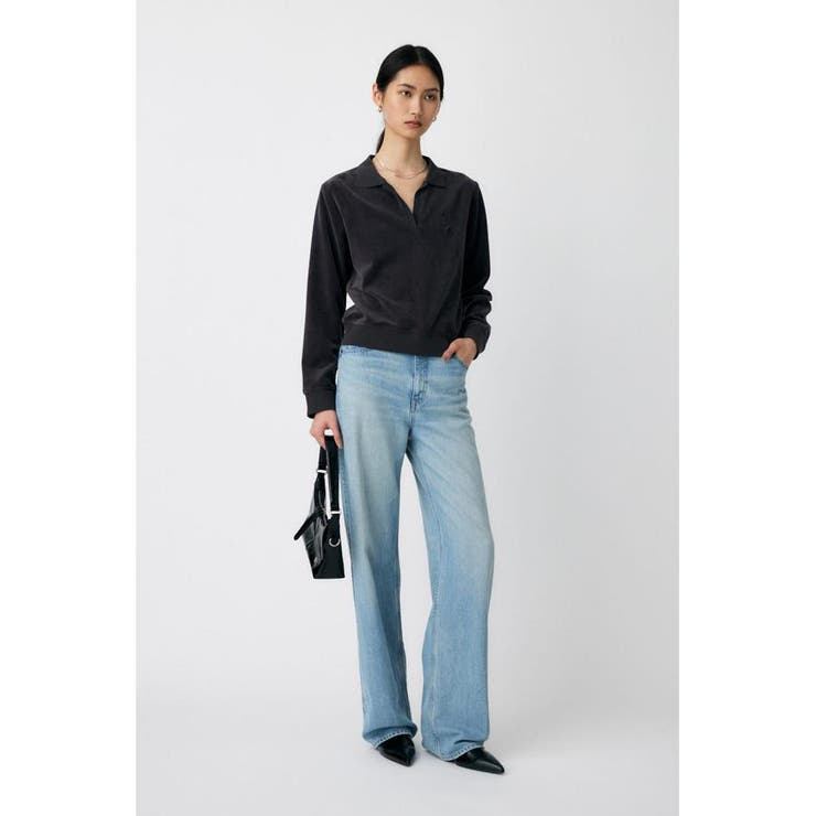 VELOUR POLO ロングスリーブＴシャツ | MOUSSY OUTLET | 詳細画像9 