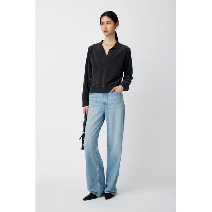 VELOUR POLO ロングスリーブＴシャツ | MOUSSY OUTLET | 詳細画像10 