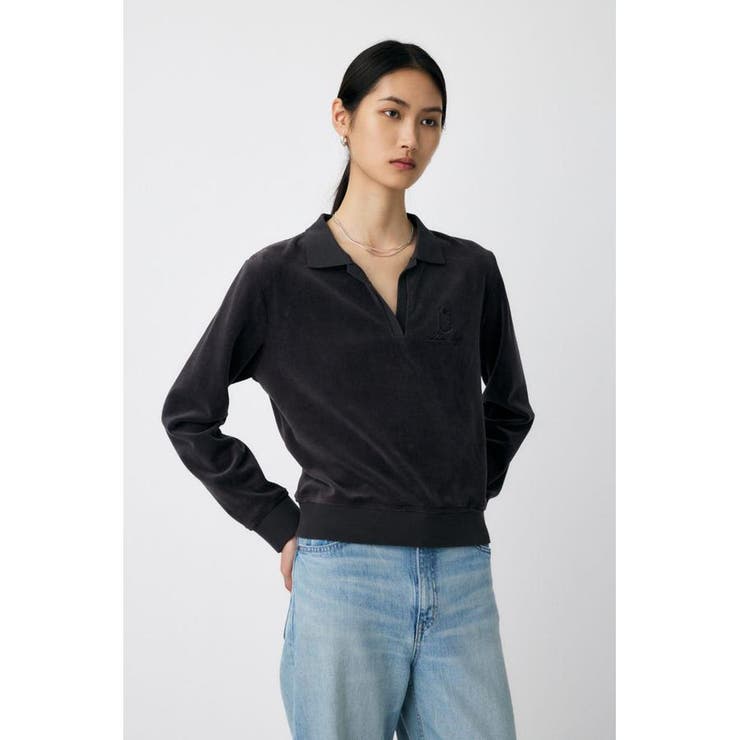 VELOUR POLO ロングスリーブＴシャツ | MOUSSY OUTLET | 詳細画像12 