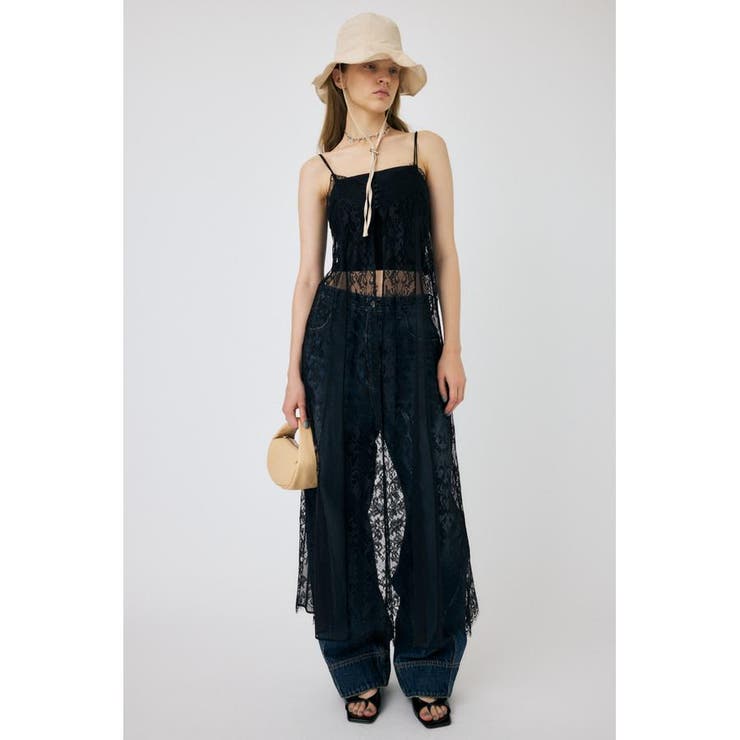 BLK | PANEL LACE キャミドレス | MOUSSY OUTLET