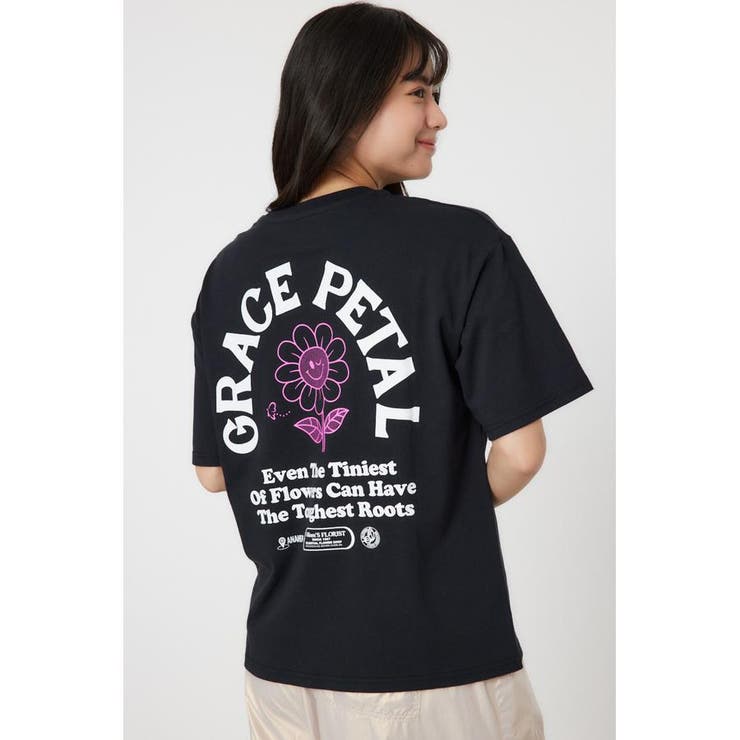 BLK | GRACE PETAL Tシャツ | RODEO CROWNS WIDE BOWL