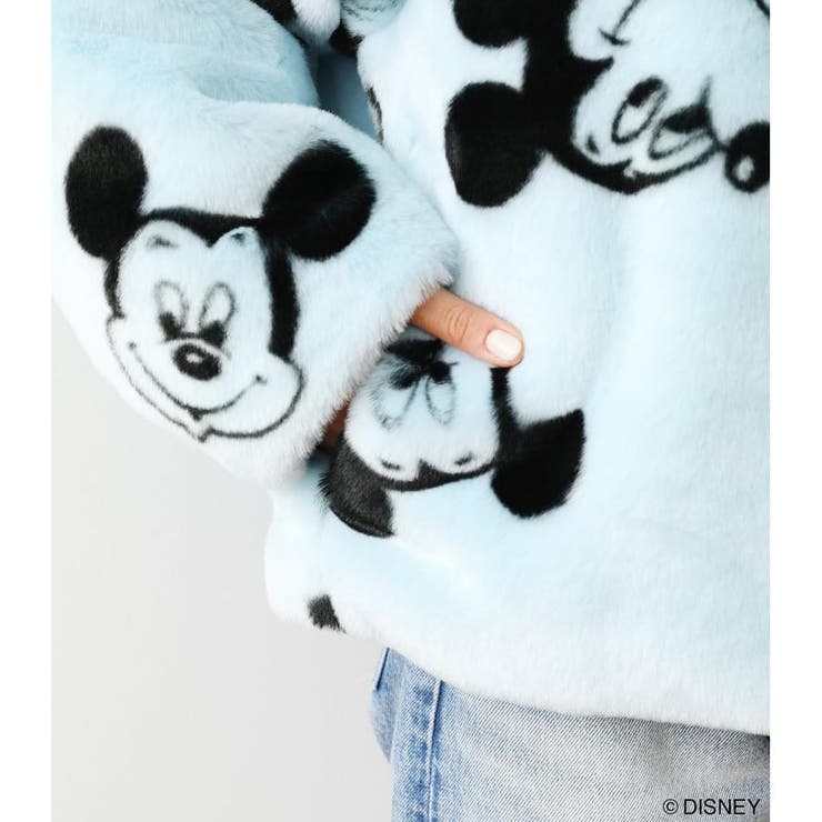 ロデオクラウンズ　ミッキーマウス ファーコート MICKEY) FAUX FUR コート | ロデオクラウンズ ワイドボウル