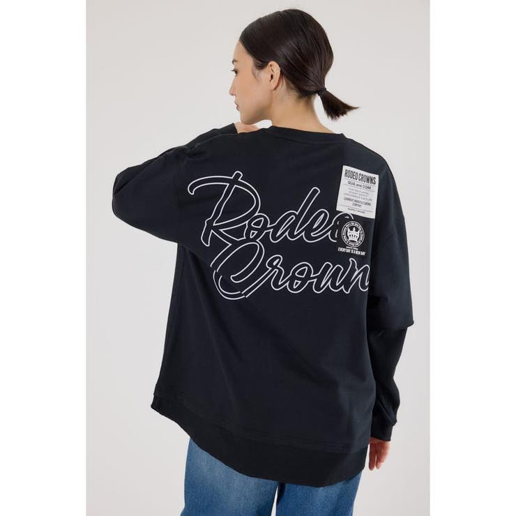 BLK | ルーズレイヤードライクスウェットトップス | RODEO CROWNS WIDE BOWL