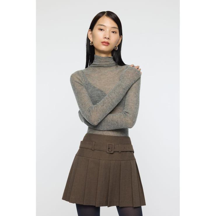 SHEER TURTLE NECK ニットトップス | MOUSSY OUTLET | 詳細画像20 