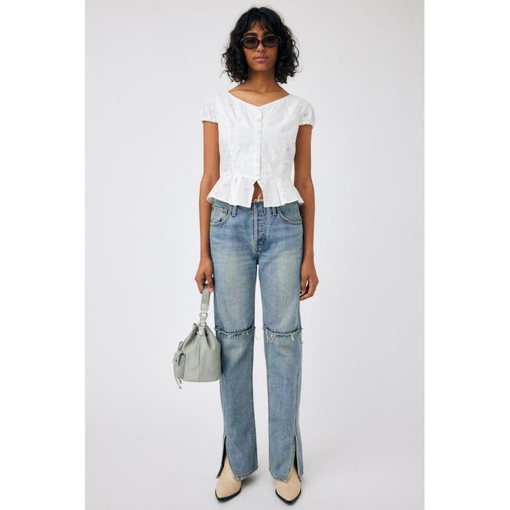 EYELET CORSET ブラウス[品番：BJLW0026148]｜MOUSSY OUTLET（マウジー