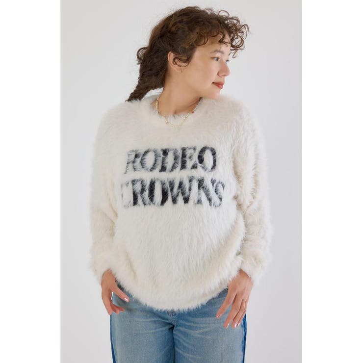 シャギーロゴニットトップス | RODEO CROWNS WIDE BOWL | 詳細画像2 