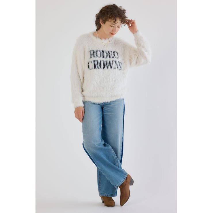シャギーロゴニットトップス | RODEO CROWNS WIDE BOWL | 詳細画像6 