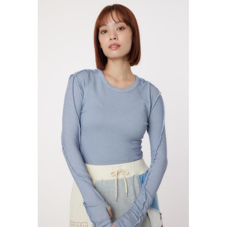 SAX | STITCH SLIM リブトップス | RODEO CROWNS WIDE BOWL