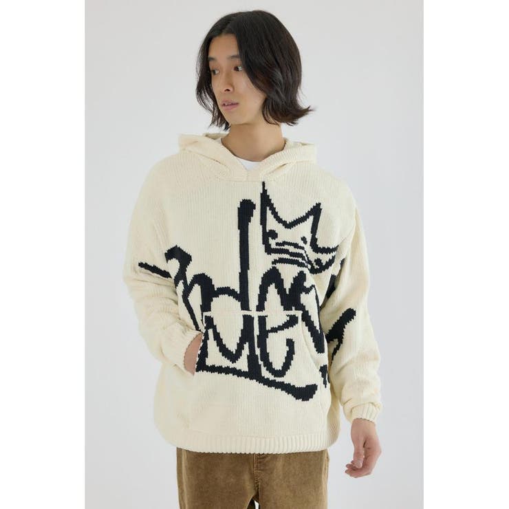 IVOY3 | サインロゴモールニットパーカー | RODEO CROWNS WIDE BOWL