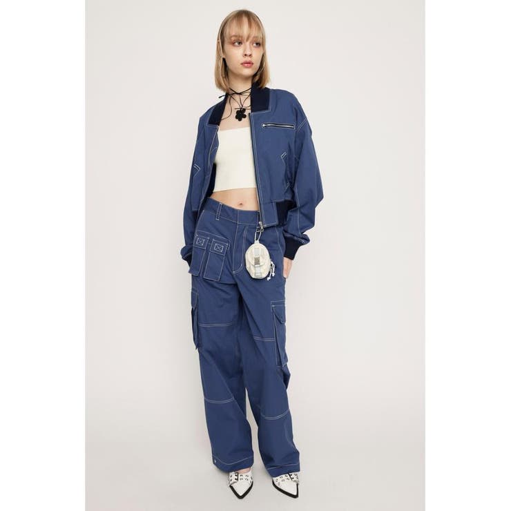 MANY POCKET STRAIGHT WORK パンツ | SLY OUTLET | 詳細画像10 