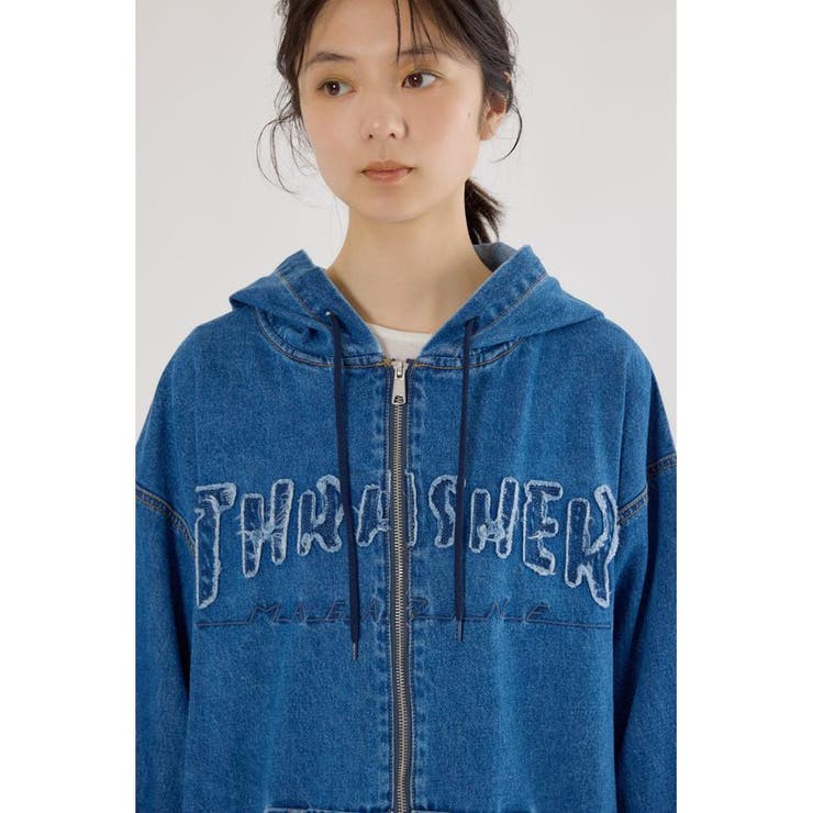 (THRASHER) デニムフードブルゾン | RODEO CROWNS WIDE BOWL | 詳細画像30 