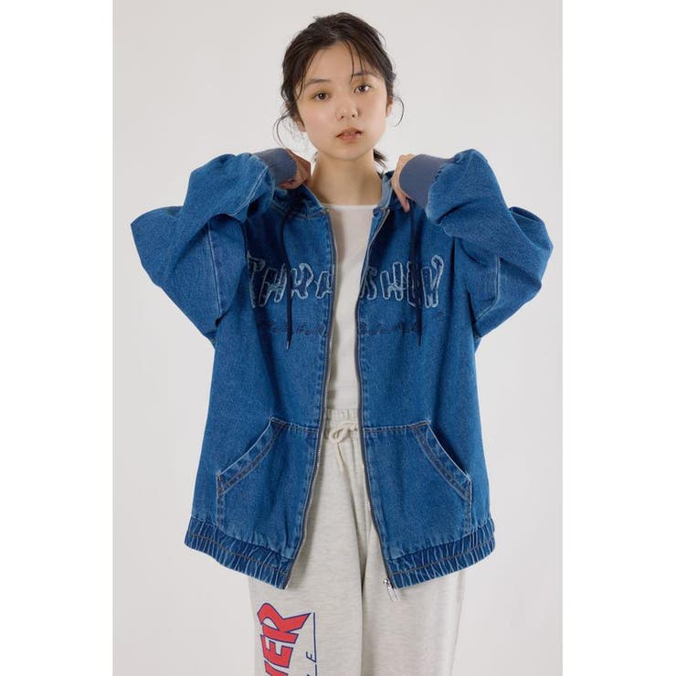 (THRASHER) デニムフードブルゾン | RODEO CROWNS WIDE BOWL | 詳細画像21 