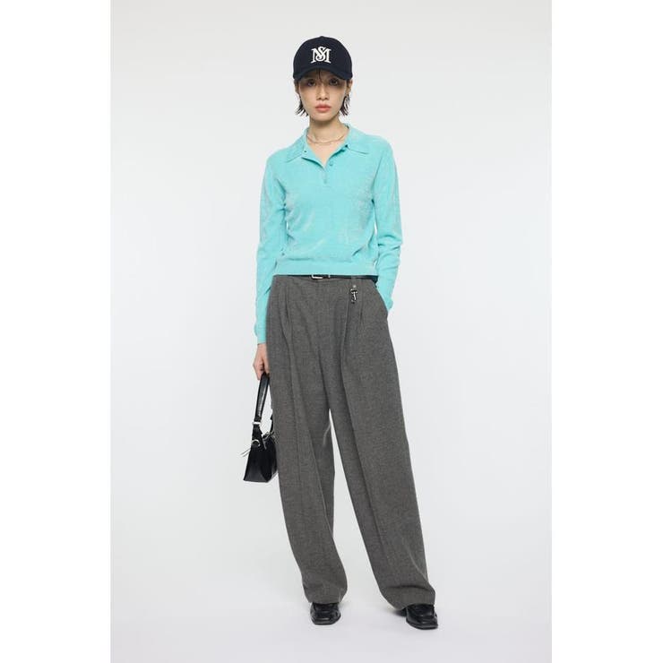 VELOUR TOUCH KNIT ポロ | MOUSSY OUTLET | 詳細画像12 