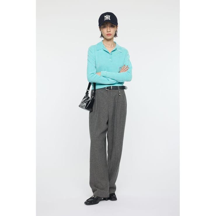 VELOUR TOUCH KNIT ポロ | MOUSSY OUTLET | 詳細画像13 