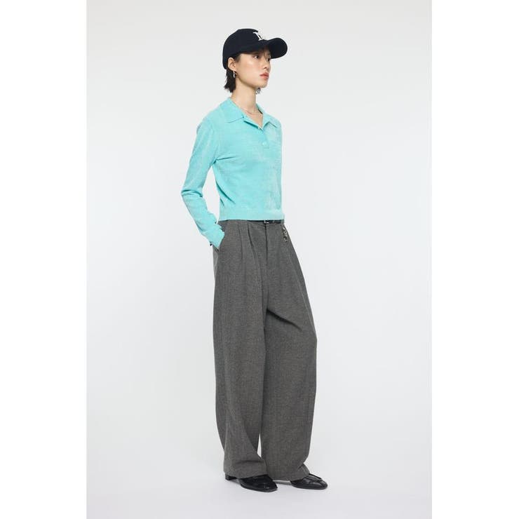 VELOUR TOUCH KNIT ポロ | MOUSSY OUTLET | 詳細画像14 