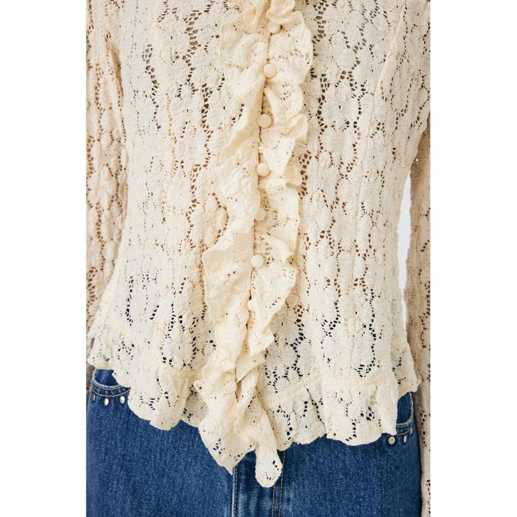CUT LACE RUFFLE ブラウス | MOUSSY OUTLET | 詳細画像9 