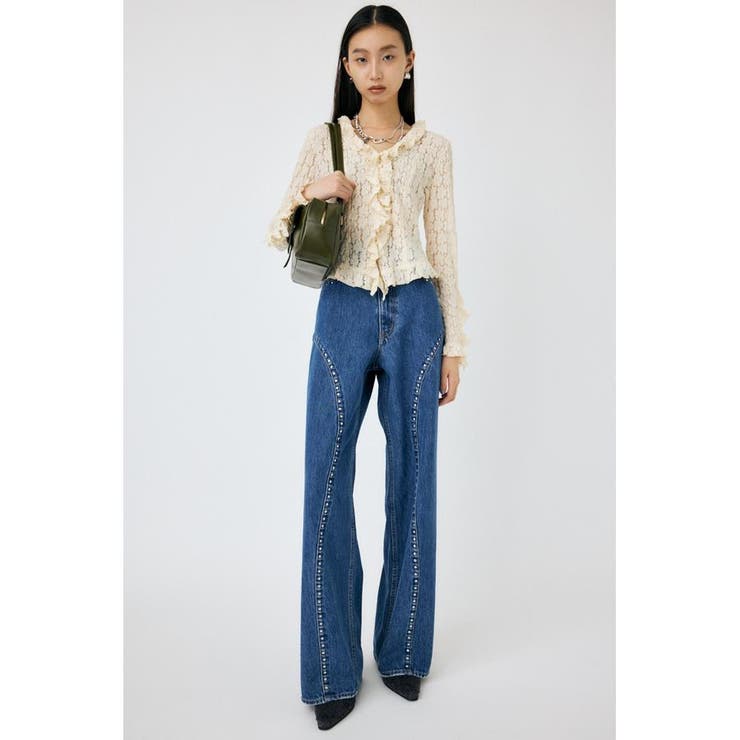 CUT LACE RUFFLE ブラウス | MOUSSY OUTLET | 詳細画像1 