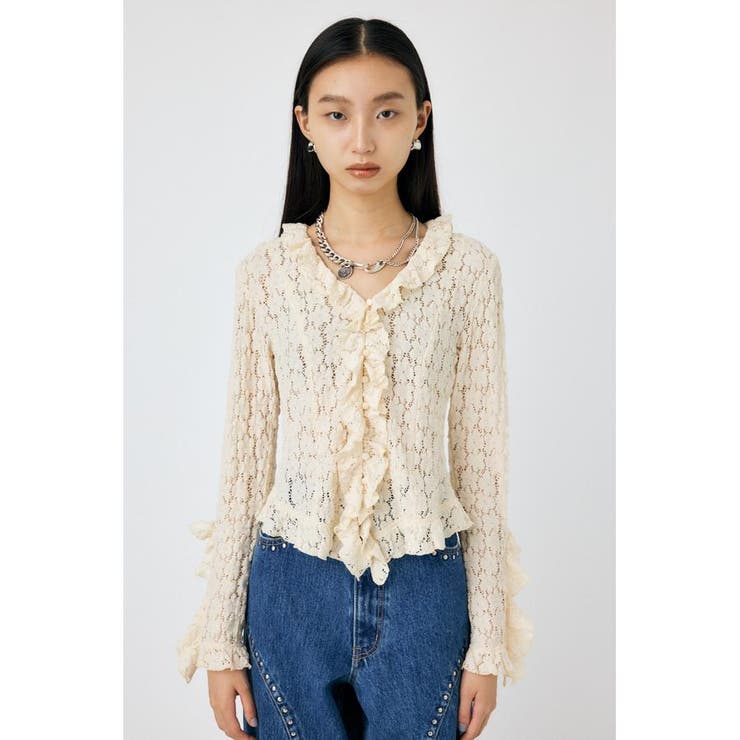 CUT LACE RUFFLE ブラウス | MOUSSY OUTLET | 詳細画像5 